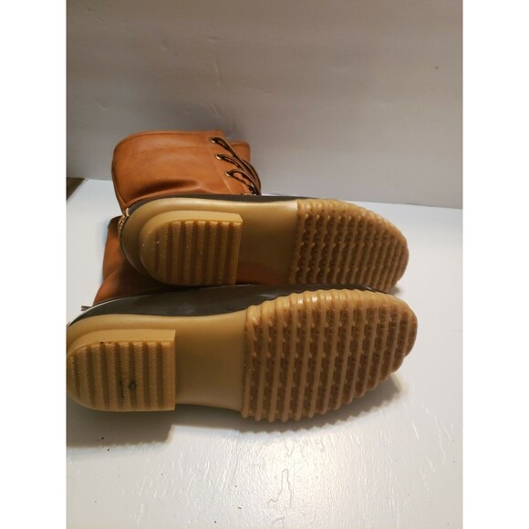 The Original Duck Boot Womens Arianna Tan Rain Boots 9 Medium - Picture 5 of 6